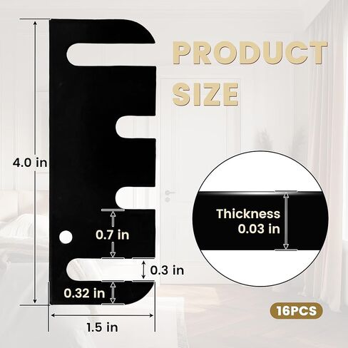 Jivelum 4 Inch Hardware Door Hinge Shims Stainless Steel Door Hinge Spacer with Coated Finish in Saudi Arabia