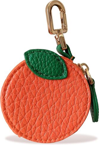 Strawberry Coin Purse,Leather Bag Charm for Handbags,Fruit Purse Charm,Cute Keychain Accessories with Zipper,Mini Coin Pouch Gifts for Women in Saudi Arabia