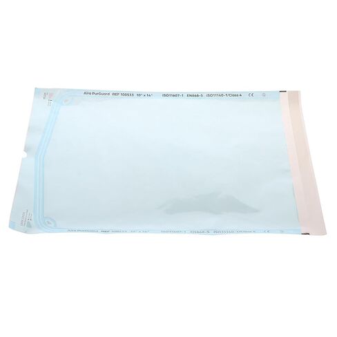 أكياس تعقيم Aira 100533 PurGuard، ورق أزرق، 10 × 14، 200 قطعة in Kuwait