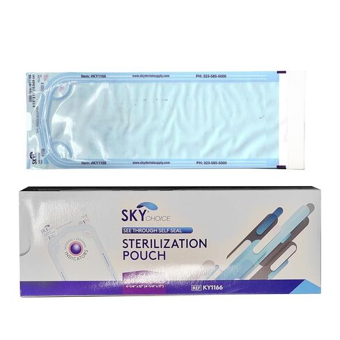 Sky Choice Self-Seal Sterilization Pouches, Medical Dental Autoclave Bags, Dual Indicators, 200 Count, 12 Sizes Available (4.25″ × 12″) in Saudi Arabia