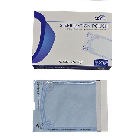 Sky Choice Self-Seal Sterilization Pouches, Medical Dental Autoclave Bags, Dual Indicators, 200 Count, 12 Sizes Available (4.25″ × 12″) in Saudi Arabia