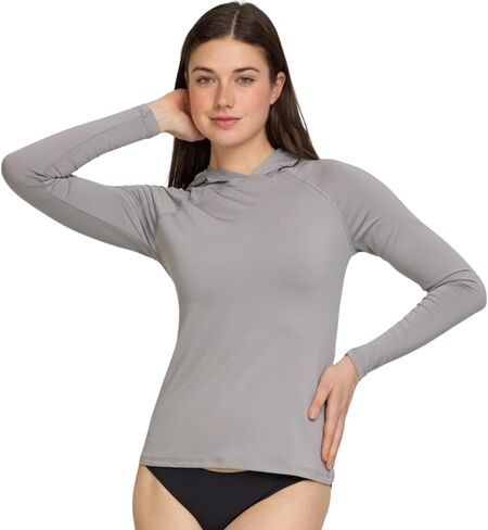 حارس بطل الطفح الجلدي للنساء المصابات بالغطاء ، وقمصان السباحة ذات الأكمام الطويلة للنساء ، وتجفيف سريع 50+ SPF Sun & UV حماية in Kuwait