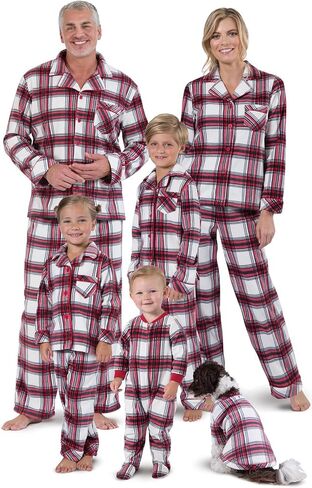 Pajamagram Red and Green Plaid مطابقة العائلة بيجاماس Green Women's Medium / 8-10 in Saudi Arabia