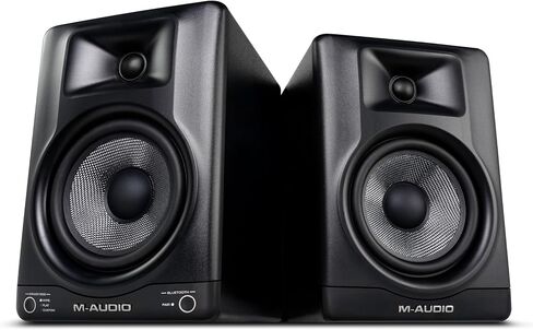 M-AUDIO BX5BT Pair 5" Desktop Studio Monitor Speakers with DSP and Bluetooth with App Control, for Music Production, Video Edits, Content Creation, Podcasting in Kuwait