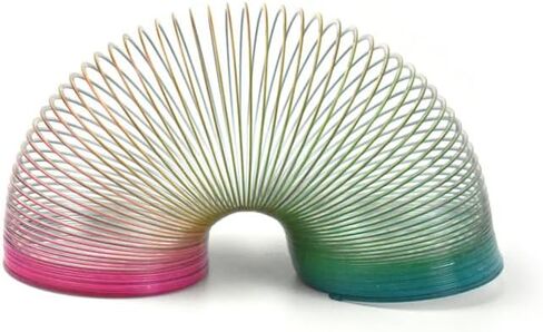 66x60mm Gradien Color Giant Magic Metal Science Toy Wave Spring Big Classic Originals Steel Spring Cheerfully in Kuwait