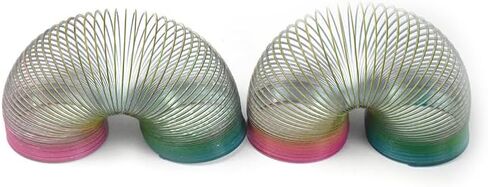 66x60mm Gradien Color Giant Magic Metal Science Toy Wave Spring Big Classic Originals Steel Spring Cheerfully in Kuwait