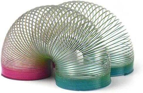 66x60mm Gradien Color Giant Magic Metal Science Toy Wave Spring Big Classic Originals Steel Spring Cheerfully in Kuwait