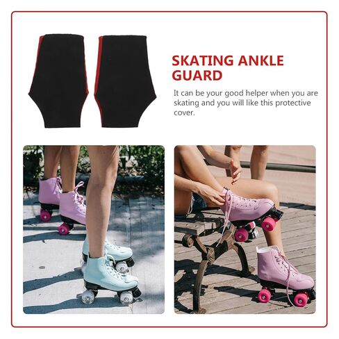 Professional Ice Skating Ankle Guards Sleeve M Size (fits US 5-9) Breathable Wear-resistant Ankle Protector for Short Distance Speed Skating in Saudi Arabia