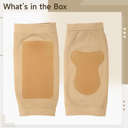 2 Pairs Ankle Malleolar Sleeves, Padded Skate Sleeves with Sebs Silicone Lace Bite Gel Pads for Ice Skating, Men and Women in Saudi Arabia