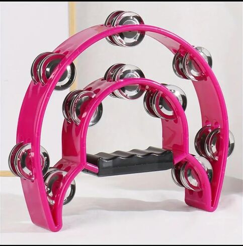 Bags & Tags Boutique ~ Double Row Tambourine Pink in Saudi Arabia