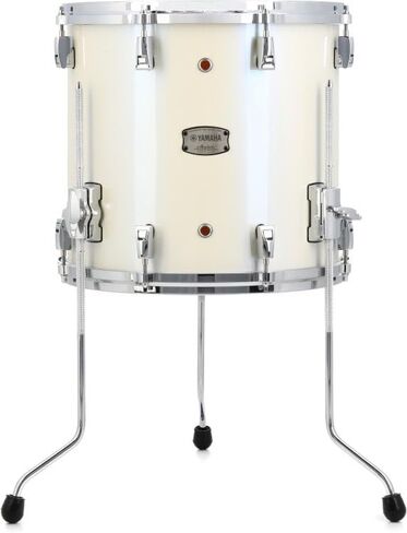 Yamaha Absolute Hybrid Maple Floor Tom - 13 inches x 14 inches, Polar White in Saudi Arabia