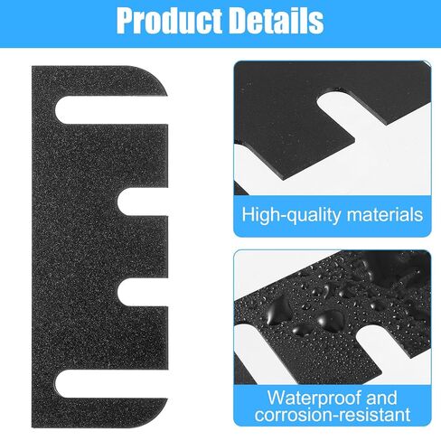 12 Pcs Door Hinge Shim, 4 × 1.5 Inches Doors Hinges Shims Hinge Shims 0.03 Inches Thick Spacer for Repair Kit Adjustable Filling Gaps Align Hardware Door Hinges Shim in Saudi Arabia