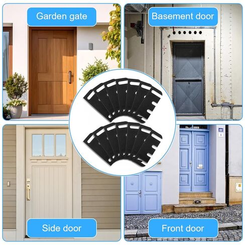 12 Pcs Door Hinge Shim, 4 × 1.5 Inches Doors Hinges Shims Hinge Shims 0.03 Inches Thick Spacer for Repair Kit Adjustable Filling Gaps Align Hardware Door Hinges Shim in Saudi Arabia
