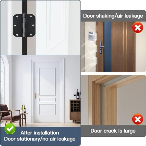 100 Pack Door Hinge Shims for Interior Door Alignment, Easy Gap Filler to Fix Air Leaks, Sticking or Misaligned Doors, Trimmable 3.5 Inch Hinge Spacers 0.060 Inch Thick Anti-Slip Design in Kuwait