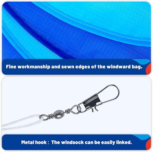 40 Inch Fish Windsock,Heavy Duty Wind Socks for Outside, Ideal for Beach Fishing Boats, Halloween, and Christmas Decorations - 3 Piece Set, Perfect Easter & Valentine's Windsock in Saudi Arabia