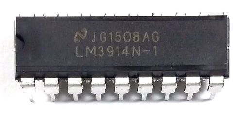 LM3914N-1 LM3914 Dot Bar-Graph Display Driver w/Regulated & programmable LED Current Drive eliminating ext resistors DIP-18 Breadboard-Friendly (Pack of 10) in Saudi Arabia