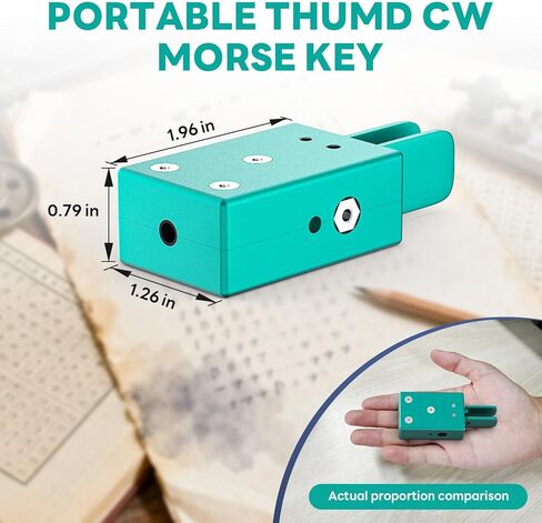 Tumd CW Paddle CW Key Handheld Tapper Key Modern Morse Double Foot Huateur Radio Key in Kuwait