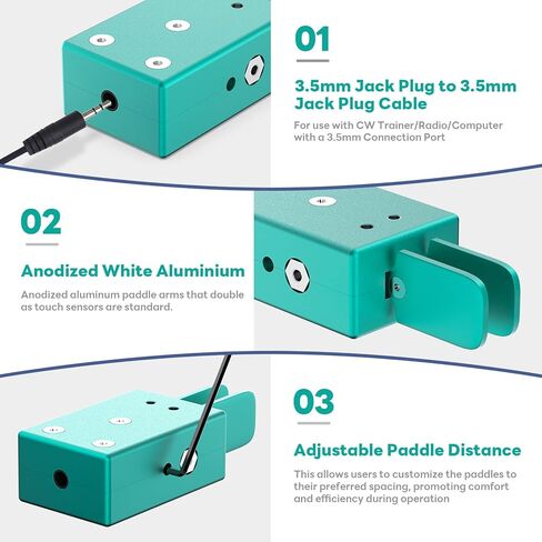 Tumd CW Paddle CW Key Handheld Tapper Key Modern Morse Double Foot Huateur Radio Key in Kuwait