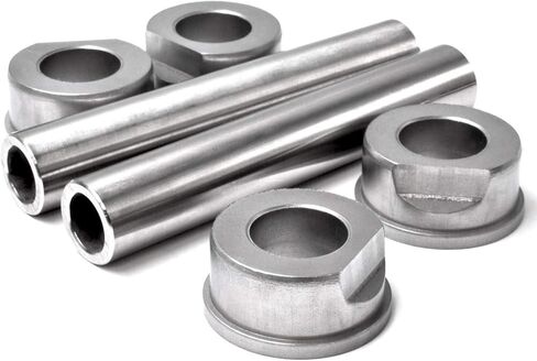 HD Switch - 2 Kits - Stainless Steel Front Axle Upgrade & Wheel Bushing Kit fits Husqvarna Z242 Z246 Z248 Z254 (fits Models with 6 inch Sleeves only) in Saudi Arabia