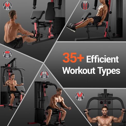 Home Gym System with 160LB Weight Stack, Multifunctional All-in-One Workout Station, Full Body Strength Training System in Kuwait