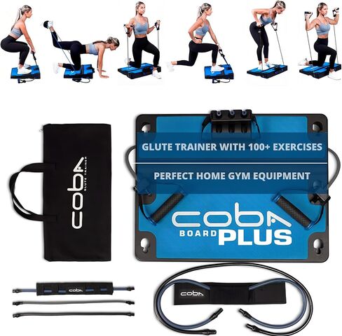COBA Board Plus™ Squat, Lunge & Deadlift Machine — Knee-Friendly, Compact Home Gym with Patented 7° Incline for Glute-Dominant Training, Kickbacks, Hip Thrusts & Dozens of Total-Body Exercises in Saudi Arabia