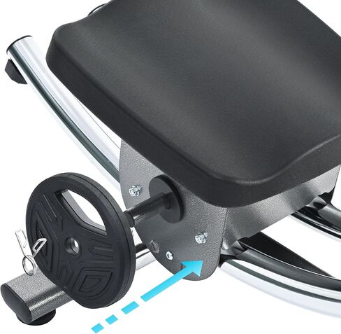 2025 Abdominal Exercise Machine for Commercial Use, Side Shaper Ab Machine Exercise Equipment, Foldable Abdominal Crunch Coaster for Home Use (Large,Black) in Kuwait