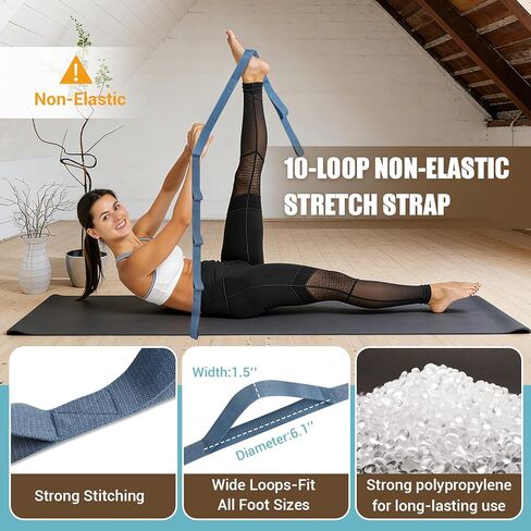 Slant Board for Calf Stretching, Adjustable Wooden Calf Stretch Board with Stretch Strap & Training Poster, 300 Lbs Weight Capacity Velour Board for Calf Ankle Achilles Physical Therapy Leg Exercisers in Kuwait
