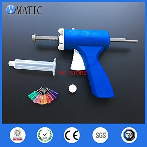 10Ml Manual Syringe Gun Single Liquid Glue Cartridge Gun 10Cc Common 1Pc + 10Cc Cones 1Pc+ Dispensing Tips in Saudi Arabia