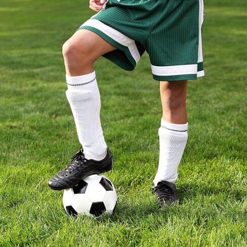 Junkin 24 Pairs Youth Soccer Shin Guards Lightweight Breathable Child Calf Protective Gear Soccer Equipment Kids Shin Guards for Boys and Girls Children Teenagers(Medium) in Saudi Arabia