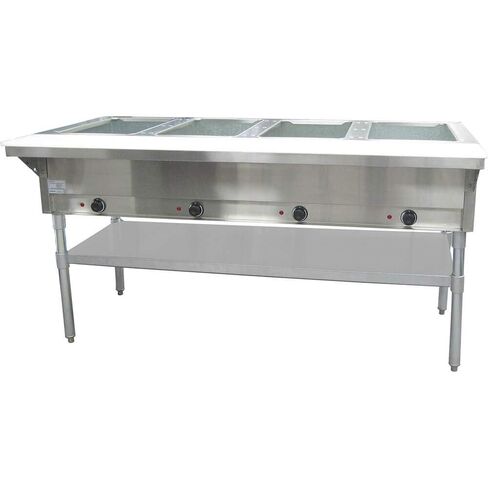 FSE ST-240/4 63' Open Well Steam Table Electric with Four Wells, Cutting Board, Stationary in Saudi Arabia