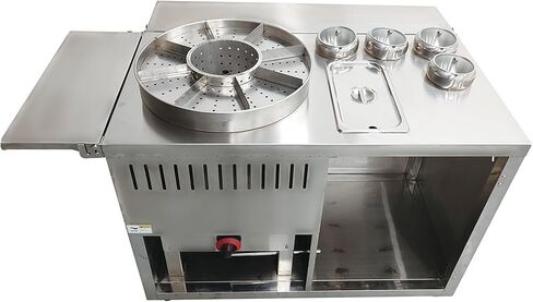 الفولاذ المقاوم للصدأ شارع عربة الطعام الساخن نافورة لحوم البقر فضلات لحم الخنزير وعاء المماطلة التجارية لحم البقر المفروم عربة لحم الخنزير موقد غاز كشك المعدات حار وعاء ساخن غاز وجبة خفيفة كشك عربة طعام الطبخ المتنقلة in Kuwait