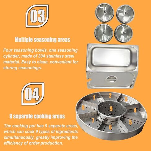 الفولاذ المقاوم للصدأ شارع عربة الطعام الساخن نافورة لحوم البقر فضلات لحم الخنزير وعاء المماطلة التجارية لحم البقر المفروم عربة لحم الخنزير موقد غاز كشك المعدات حار وعاء ساخن غاز وجبة خفيفة كشك عربة طعام الطبخ المتنقلة in Kuwait