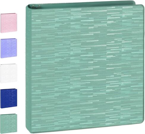 Poprun 3 D-Ring Binder 1 بوصة ، خالية من PVC ، ويحمل 225 ورقة من 8.5 × 11 ورقة ، منظم متين إضافي مع جيبين للمدرسة والمكتب ، والخدمة الشاقة ، وحزمة واحدة ، و Cornflower Purple in Kuwait