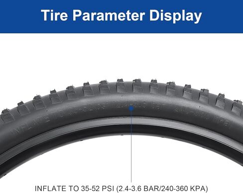 26x2.25/57-559 بوصة إطارات الدراجة 26 بوصة إطار الدراجات و 26x2.125/2.40 أنبوب الدراجة AV32MM مناسبة ل 26 × 2.25 26x2.20 26x2.125 MTB/خارج الطريق إطار بديل للطي (واحد) in Kuwait