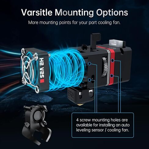 BIQU H2 V2S Dual Gear Extruder ترقية H2 Extruder طابعة ثلاثية الأبعاد الطارد المباشر 1.75 مم خيوط BIQU BX Creality Ender & CR Series Printers، Anycubic Mega S، طابعات Geeetech وPrusa I3 DIY Kits in Kuwait