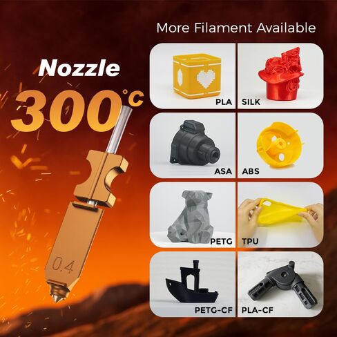 Flashforge Nozzle Assembly for AD5X 3D Printer, 300˚C High Speed and Quick-Release Nozzle (0.4mm) in Saudi Arabia