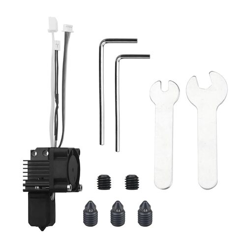 X1 Carbon,X1 X1C Hotend Kit for Bambu lab X1 Series 3D Printer, with Fan, hot end,Thermistor, Ceramic Heater, 0.2/0.4/0.6/0.8mm Hardened Steel Nozzle and Extruder Heating Block Replacement in Kuwait
