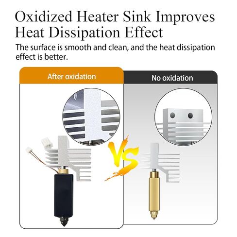 2PK 0.2MM CC2 Hardened Steel Ceramic Hotend for Centauri Carbon 2/CC2 Print Head Extruder Kit Hot End Heater Cartridge Silicone Cover Heating Block Accessory Replacement for Elegoo 3D Printer in Kuwait