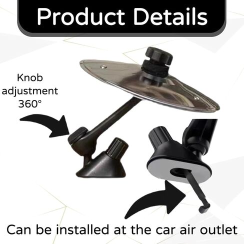1 Pcs Car Cymbal Air Vent,Car Cymbal Air Vent,Mini Drum Cymbal,Make Your Driving More Fun,Easy Installation And Rugged,For All Types Of Vehicles in Kuwait