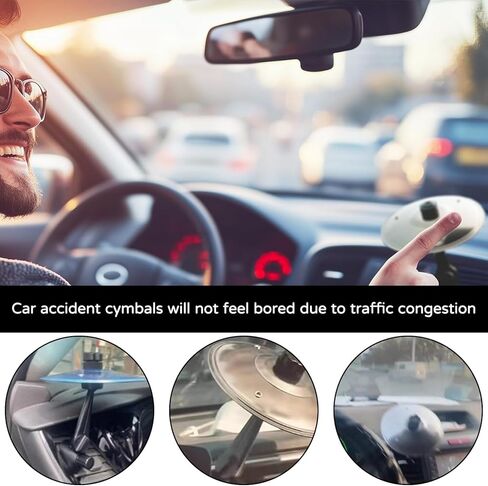 1 Pcs Car Cymbal Air Vent,Car Cymbal Air Vent,Mini Drum Cymbal,Make Your Driving More Fun,Easy Installation And Rugged,For All Types Of Vehicles in Kuwait