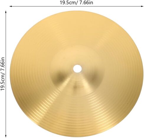 Milisten 2 Pcs Drum Set Cymbals Brass Crash Cymbals Jazz Percussion Instrument Replacement Parts 7.67 Inch Lightweight Portable in Saudi Arabia