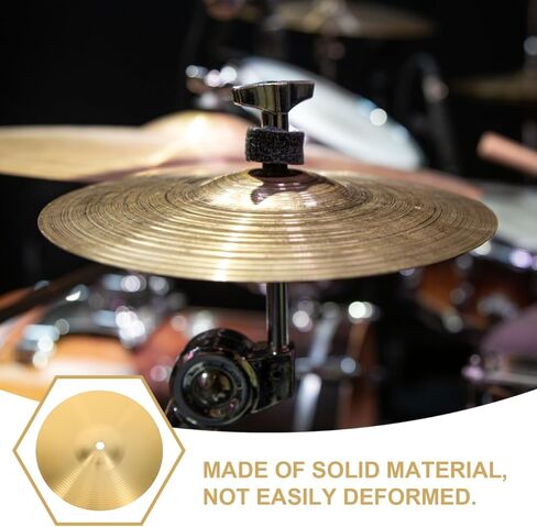 Milisten 2 Pcs Drum Set Cymbals Brass Crash Cymbals Jazz Percussion Instrument Replacement Parts 7.67 Inch Lightweight Portable in Saudi Arabia
