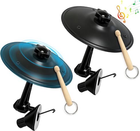 Car Crash Cymbal Vent - Clip On Mini Car Drum Cymbal, Black Adjustable Universal Fit for Most Vehicles, Crisp Metallic Sound Car Air Vent Accessory, Creative Gift for Drummers & Music Enthusiasts in Saudi Arabia
