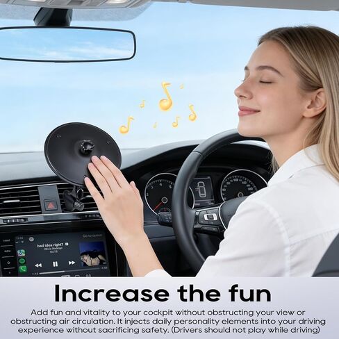 Car Crash Cymbal Vent - Clip On Mini Car Drum Cymbal, Black Adjustable Universal Fit for Most Vehicles, Crisp Metallic Sound Car Air Vent Accessory, Creative Gift for Drummers & Music Enthusiasts in Saudi Arabia