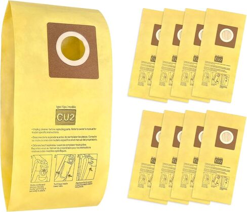 9 Pack AH10243 Vacuum Bags for Hoover Commercial Hushtone CU2 Upright Cleaners CH54013 CH54015 CH54113 CH54115#Part AH10243 in Kuwait