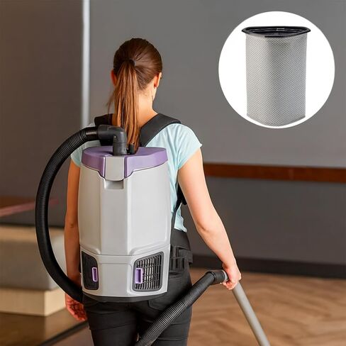 Replacement Filter Cloth Bag Compatible with ProTeam Super Coach Pro 10 and GoFit 10 – 10 Quart Triangular Vacuum Bags – Cloth Filter for Backpack Vacuum Bags Parts Accessories. in Kuwait