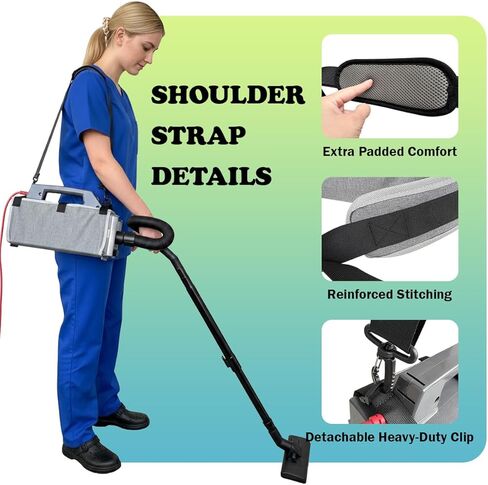 Carrier Compatible with Oreck Commercial XL Pro 5 BB900-DGR Fits Oreck Buster B BB280 BB870 Oreck Super-Deluxe BB880 BB1000 Canister Vacuum Cleaner Storage Organizer with Padded Shoulder Strap in Saudi Arabia