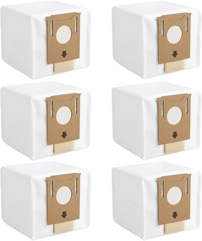 6Pack CF Clean Fariy T8 Dust bags Compatible with Ecovacs Deebot Ozmo T8/ T8+/ T8 AIVI/ N8 Pro/ N8 Pro Plus/ DX93/ DDX96 Vacuum Cleaner Also Fit for Yeedi K781 in Kuwait