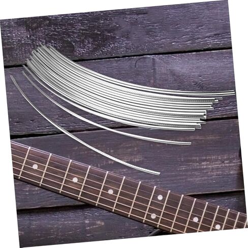 TIDTALEO 25pcs Metal Guitar Fret Wire Thermostable Fretwires for Classical Electric Guitars Premium Replacement Accessories for Bass Acoustic Fingerboard Maintenance in Saudi Arabia