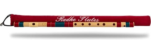 راضي المزامير | C حاد اليد اليمنى الوسطى بانسوري | أسود ومارون | تم ضبطه باستخدام Tanpura A=440 هرتز | فلوت PVC + غطاء مخملي + دروس الناي الهندية والإنجليزية in Kuwait